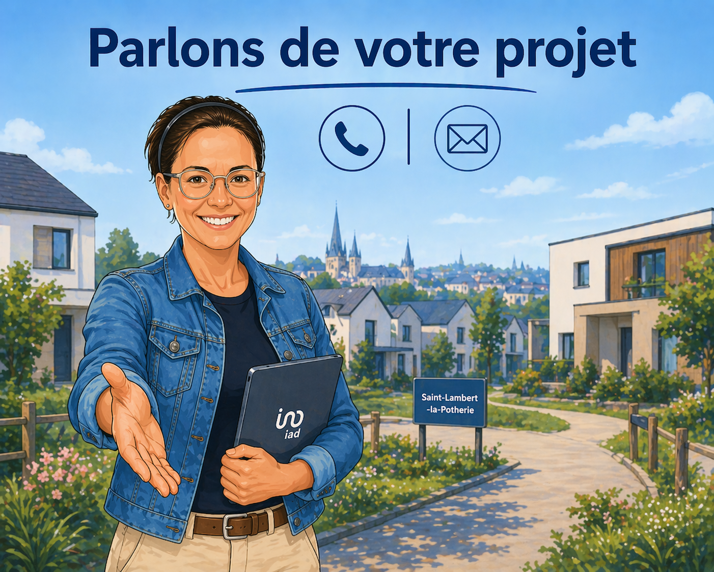 Parlons de votre projet immobilier à Saint-Lambert-la-Potherie avec Élodie Denis
