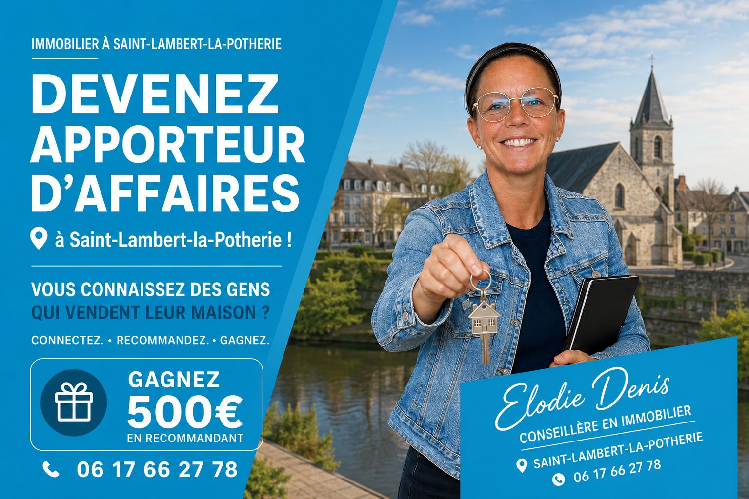 Devenez apporteur d'affaires immobilier à Saint-Lambert-la-Potherie